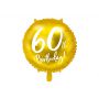 Balon foliowy 60th Birthday, złoty, 45cm - 2