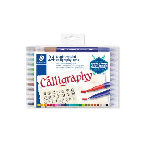 Pisaki artystyczne do kaligrafii Staedtler Design Journey, 24 kolorów