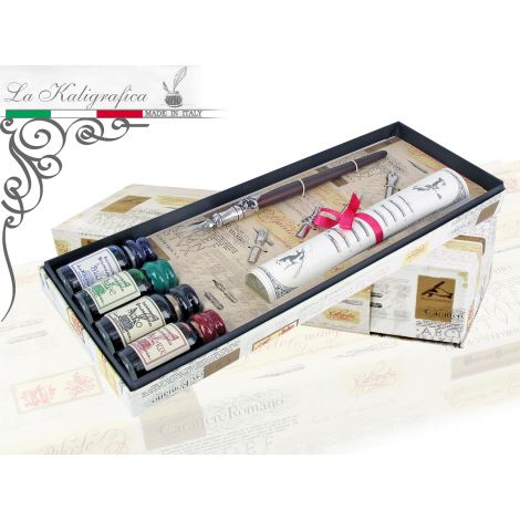 Zestaw do kaligrafii La Kaligrafica Pióro + komplet stalówek i tuszy