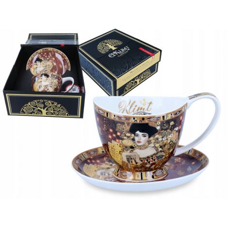 Filiżanka Carmani 280ml ze spodkiem Vanessa - G. Klimt, Adela Bloch - Bauer