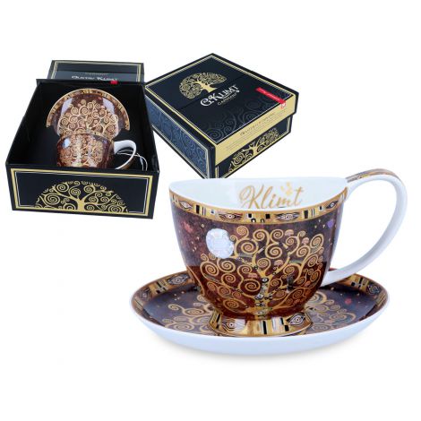 Filiżanka Carmani 260ml ze spodkiem Vanessa - G. Klimt, Drzewo