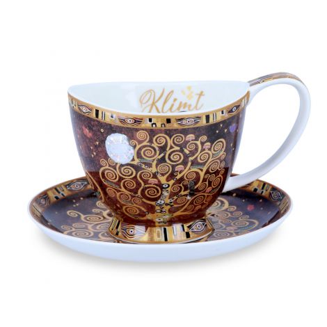 Filiżanka Carmani 260ml ze spodkiem Vanessa - G. Klimt, Drzewo - 2