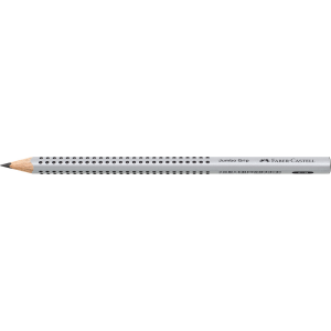 Ołówek Faber-Castell Jumbo Grip, B, srebrny