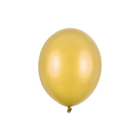Balony Strong Metallic Gold, 30cm, 10 sztuk
