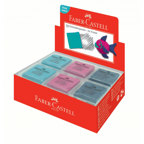 Gumka chlebowa artystyczna Faber-Castell, kolorowa - 3