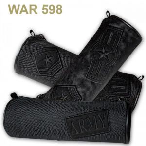 Piórnik tuba Warta Army czarny