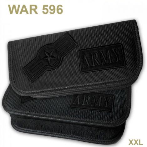 Piórnik składany Warta 1k, Army czarny