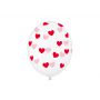 Balony Serduszka, 30cm, Crystal Clear, 6 sztuk - 2