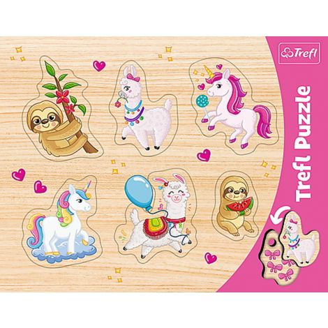 Puzzle Trefl 6el Układanki Lamy Leniwce