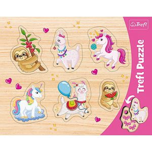 Puzzle Trefl 6el Układanki Lamy Leniwce