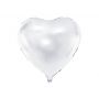 Balon foliowy Serce, 45cm, biały - 2