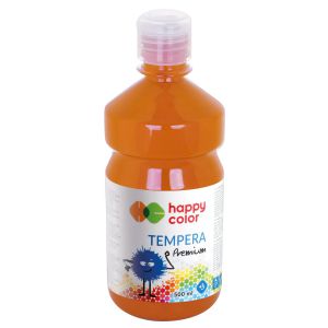 Farba Tempera Happy Color Premium 500ml, Pomarańczowa ciemna