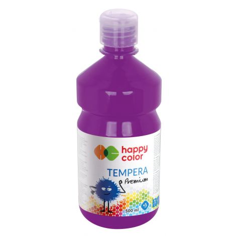 Farba Tempera Happy Color Premium 500ml, Fioletowa Śliwkowa