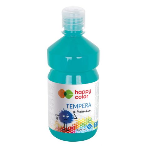 Farba Tempera Happy Color Premium 500ml, Turkusowa