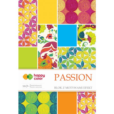 Blok z motywami Happy Color Effect Passion A4/10/170-220g
