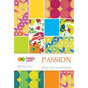 Blok z motywami Happy Color Effect Passion A4/10/170-220g