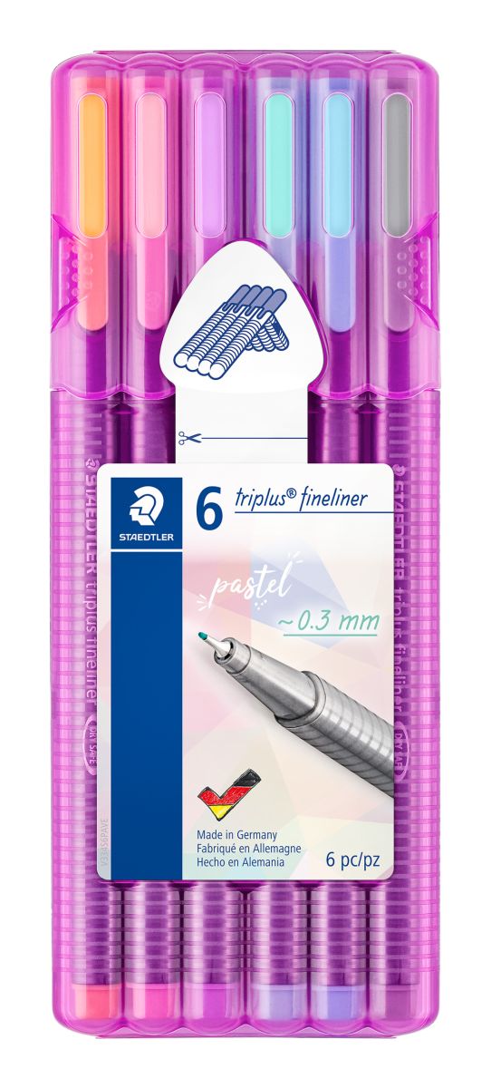 Staedtler TriPlus 334 C30P Fine Liner Pens in 30 Colours