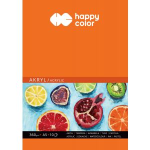 Blok do akrylu Happy Color ART A5/10/360g