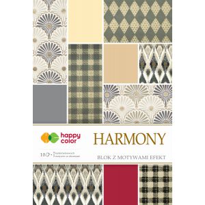 Blok z motywami Happy Color Effect Harmony A4/10/170-220g