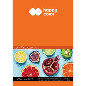 Blok do akrylu Happy Color ART A4/10/360g