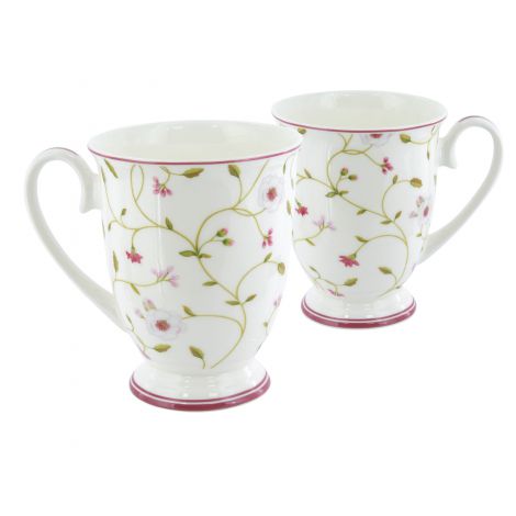 Komplet dwóch kubków w sercu Carmani 280ml - Wiosenne Kwiaty - 2