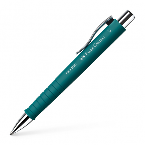 Długopis Faber-Castell Poly Ball, szmaragdowy, XB - 2
