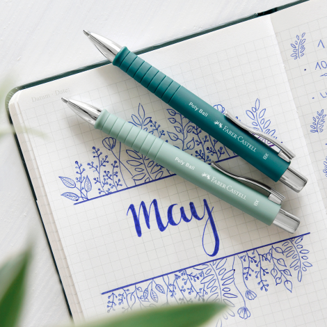 Długopis Faber-Castell Poly Ball, szmaragdowy, XB - 3