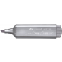 Zakreślacz Faber-Castell 1546 metaliczny, srebrny - 8