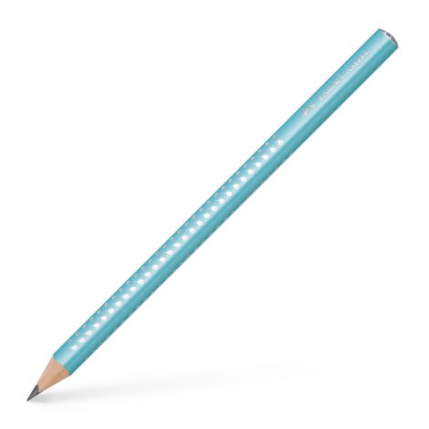 Ołówek Faber-Castell Jumbo Sparkle Pearl, B, turkusowy - 2
