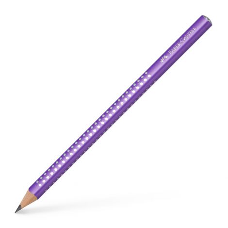 Ołówek Faber-Castell Jumbo Sparkle Pearl, B, fioletowy - 2