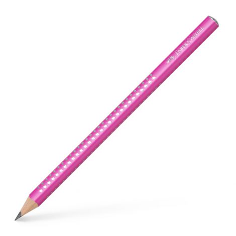 Ołówek Faber-Castell Jumbo Sparkle Pearl, B, różowy - 2
