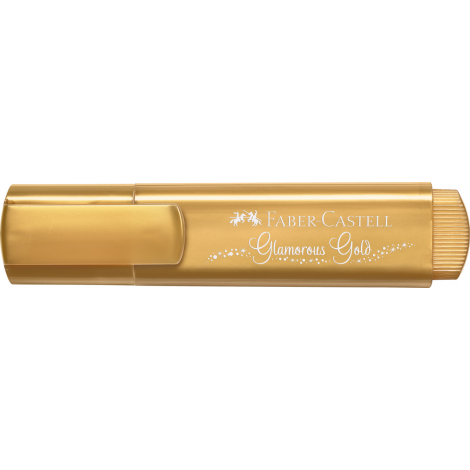 Zakreślacz Faber-Castell 1546 metaliczny, złoty - 3
