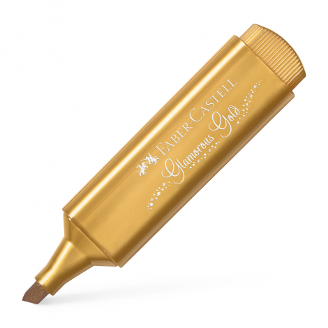 Zakreślacz Faber-Castell 1546 metaliczny, złoty - 4
