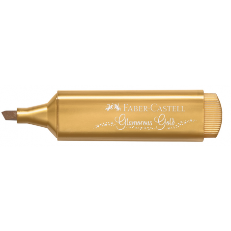 Zakreślacz Faber-Castell 1546 metaliczny, złoty - 7