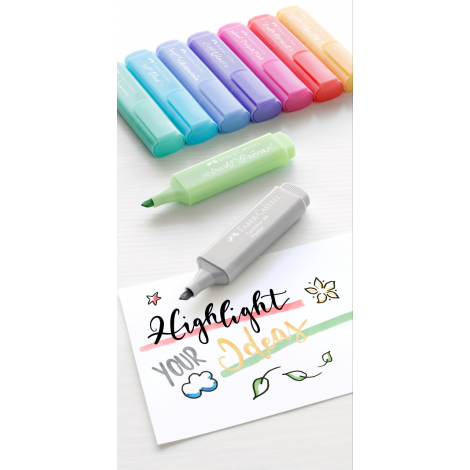 Zakreślacz Faber-Castell 1546 pastelowy, szary - 4