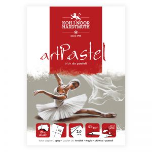Blok do pasteli Koh-i-Noor Artpastel A5/20/180g, grey