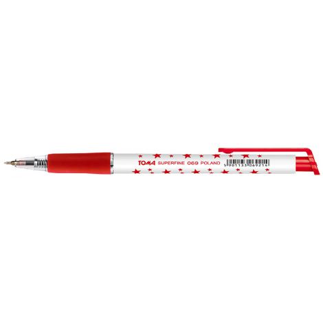 Długopis Toma Superfine automatyczny 0.5mm Czerwony