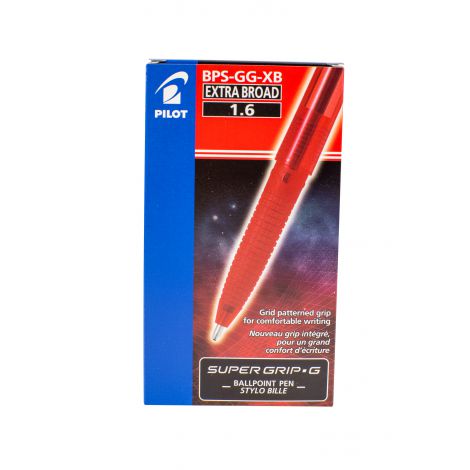 Długopis olejowy Pilot Super Grip G 1.6 czerwony - 4