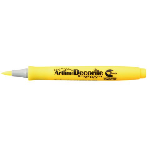 Marker Toma Artline Decorite Brush, Żółty