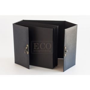 Album Bazyliszek 3D Eco 167x162x70mm Szary z zapięciem, 6 kart