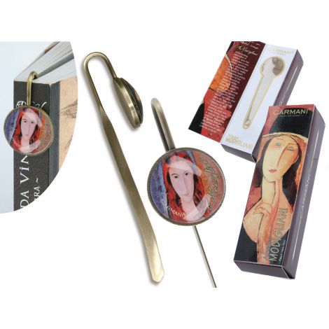 Zakładka do książki z oczkiem Carmani A. Modigliani, Jeanne Hebuterne
