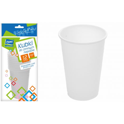 Kubki do zimnych napojów 200ml, 12szt