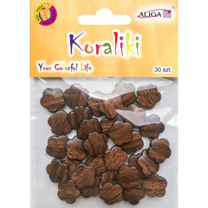 Koraliki plastikowe Aliga Kwiatki 30szt