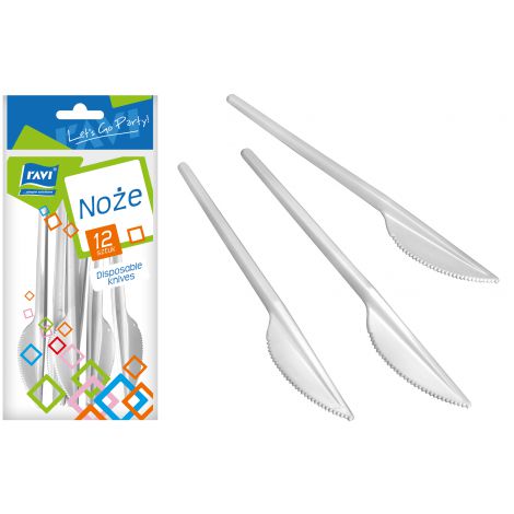 Noże plastikowe 12szt