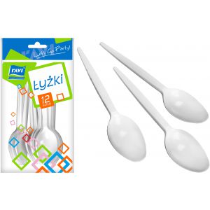 Łyżki plastikowe 12szt