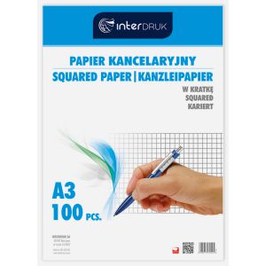 Papier Kancelaryjny Interdruk A3/100 kratka