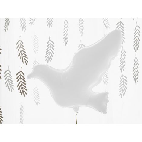 Balon foliowy Gołąb, biały, 77x66cm - 5