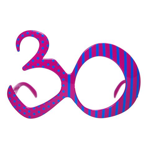 Okulary 30, fuksja - 2