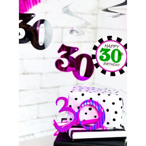 Okulary 30, fuksja - 3