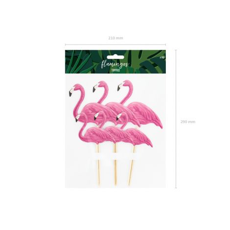 Toppery Aloha - Flamingi, 15 - 23,5 cm, 6 sztuk - 5